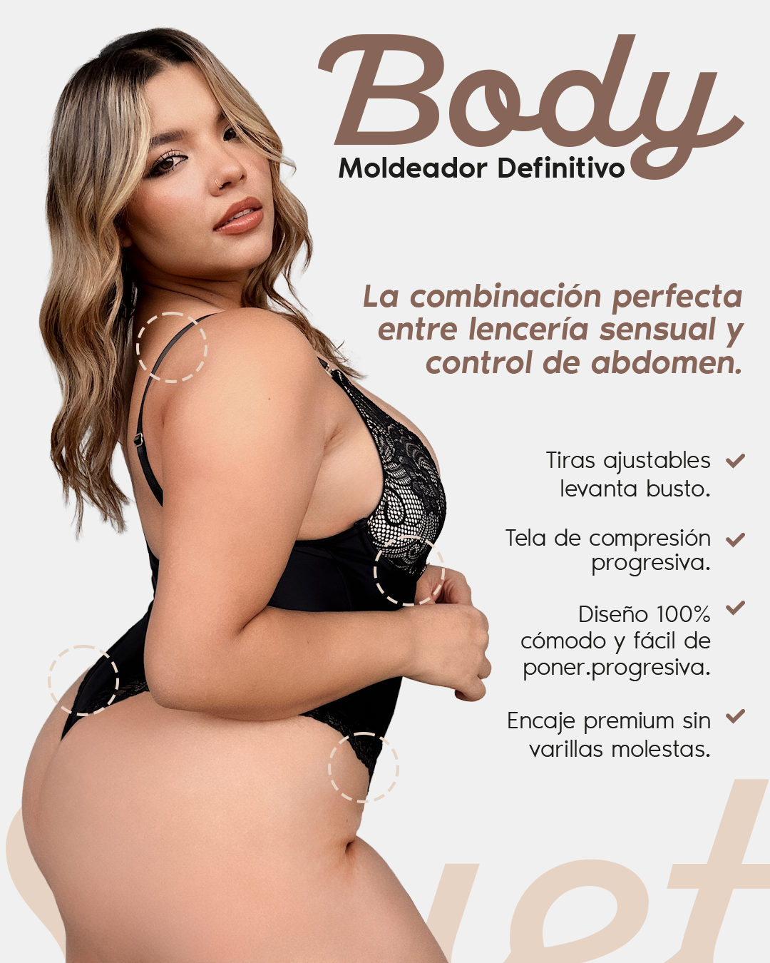 Body Moldeador de Encaje
